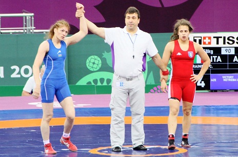 Azerbaijani woman wrestler reaches 